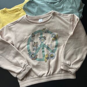 Carters elastic waist sweatshirt girl size 6/7